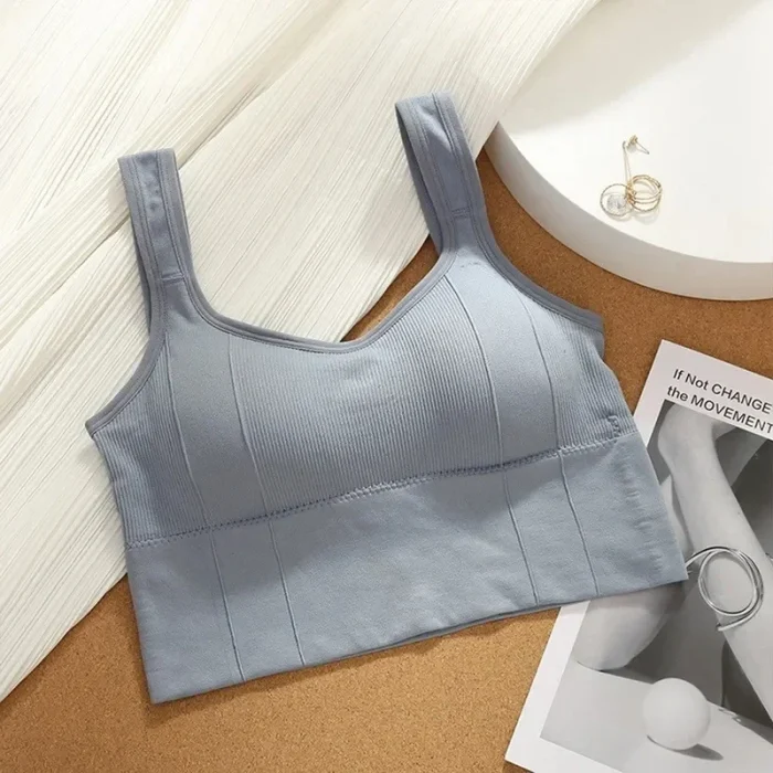 Breathable Sports Bra Anti-Sweat Fitness Top Women Seamless Yoga Bra Shockproof Crop Top Push Up Sport Bra Gym Workout Top - Image 12