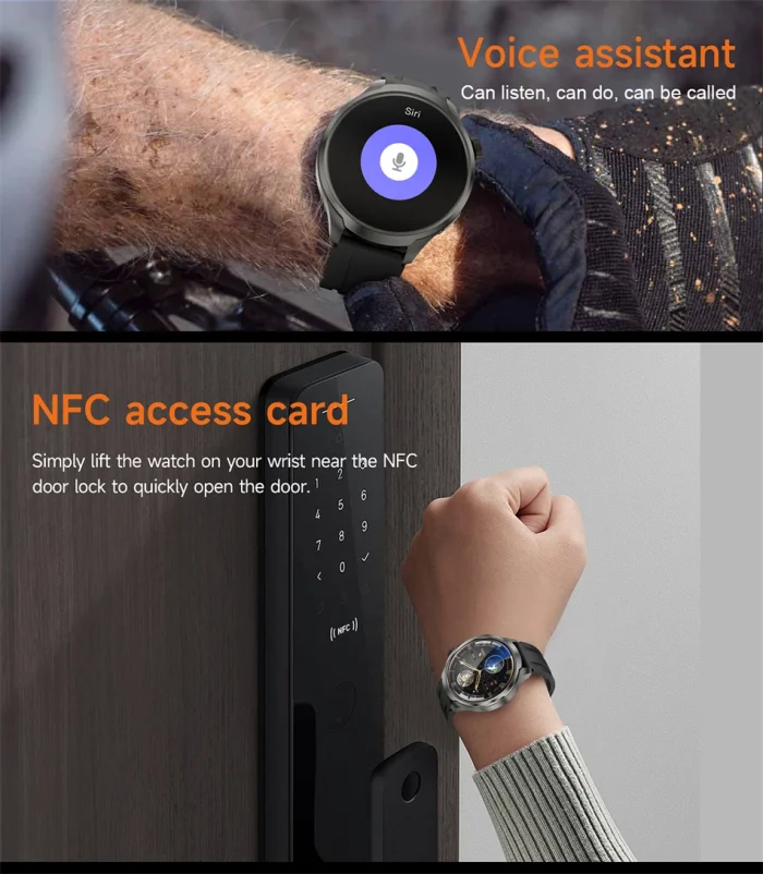 New 1.85"AMOLED HD Smart Watch Men GPS Outdoor Sports Compass Waterproof Watches NFC Health Monitor Bluetooth Call Smartwatch - Image 29