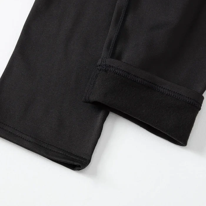 2-piece men's tight warm long-sleeved trousers suit for autumn and winter men's fitness pants shirt running yoga athletes' sport - Image 17