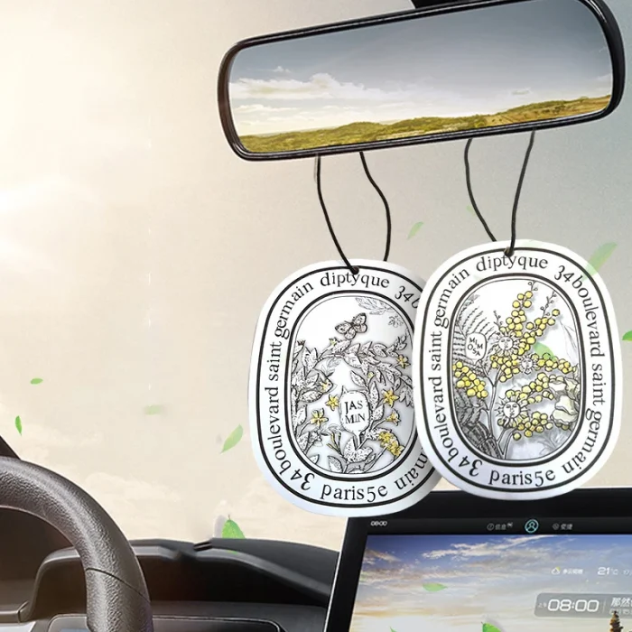 2 Pcs Car Fragrance Car Solid Aromatherapy Car Aromatherapy Card Pendant Car Air Purifying Perfume Fragrance - Image 3