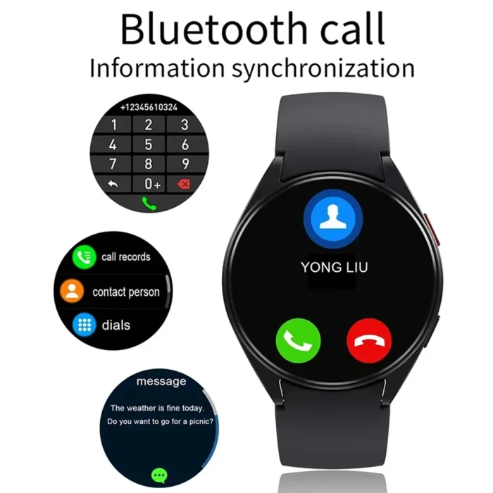 LAXASFIT Watch 6 Smart Watch 1.32 inch 128*160 Bluetooth Call Health Monitoring Alarm Clock Fashion Watch Men Women Holiday Gift - Image 2