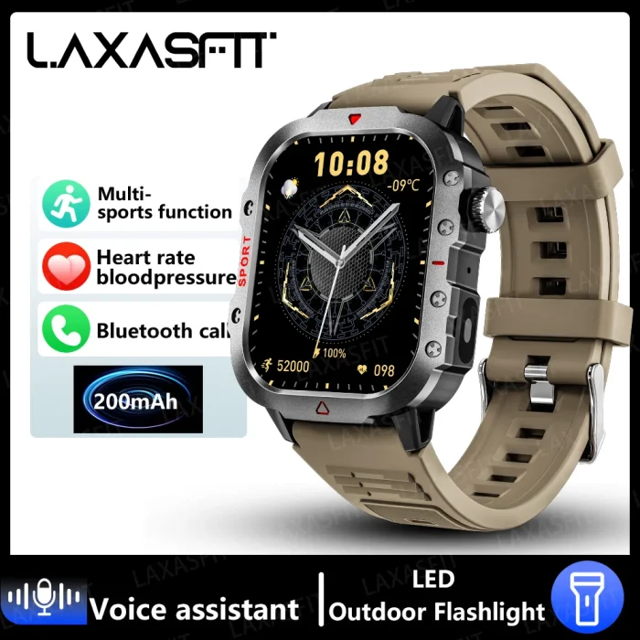 LAXASFIT 2024 New LED Men's Smartwatch Bluetooth Talking Smartwatch Multi Sport Mode Health Monitoring Smart Watch - Image 12