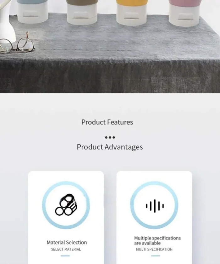Morandi Tube Squeeze Bottle Portable Skin Care Products Dispensing Ottle Lotion Hand Cream Body Wash Travel Set Fill Empty - Image 9