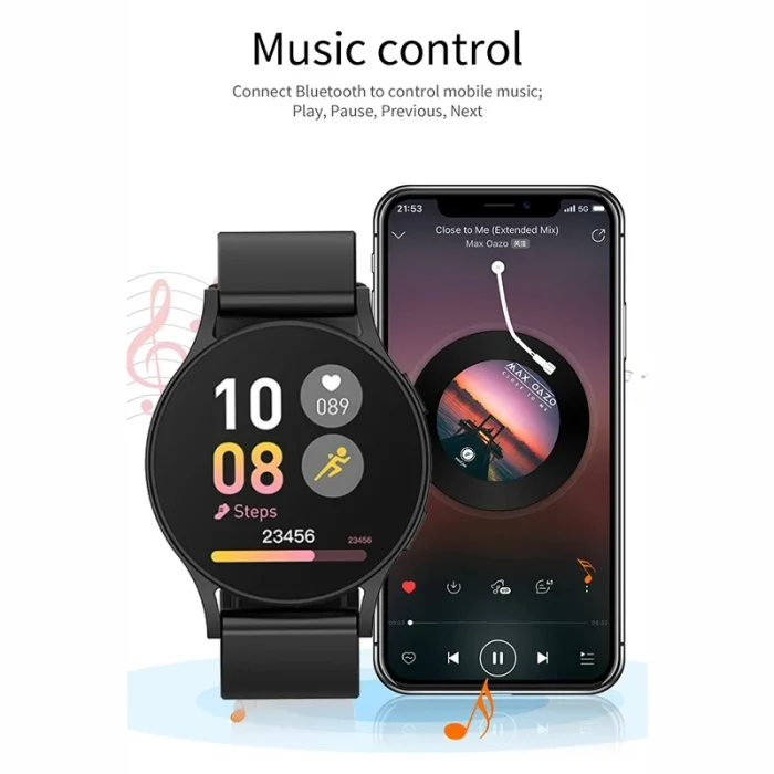 LAXASFIT Watch 6 Smart Watch 1.32 inch 128*160 Bluetooth Call Health Monitoring Alarm Clock Fashion Watch Men Women Holiday Gift - Image 5