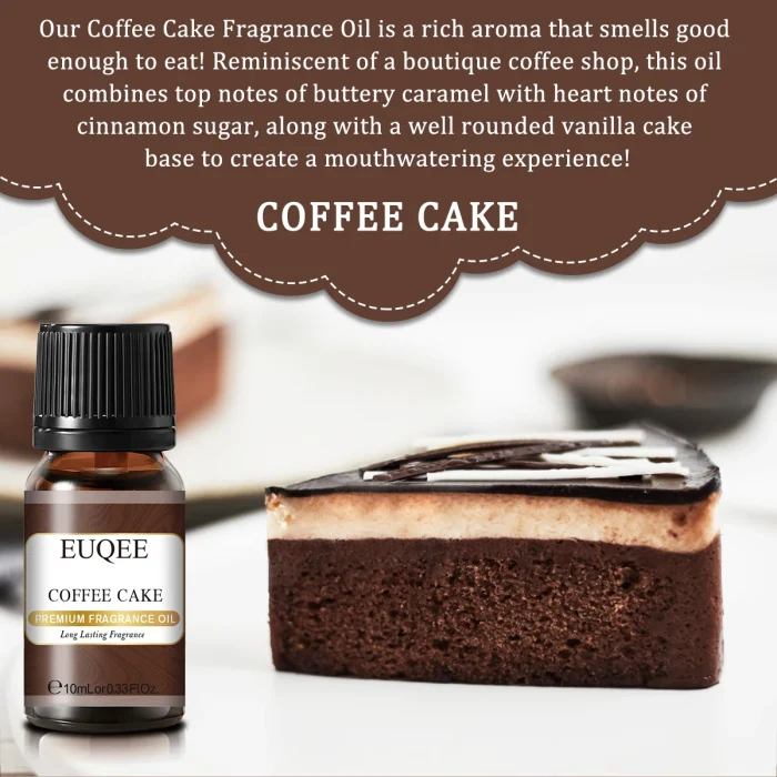 EUQEE 10ML Coconut Vanilla Bubble Gum Fragrance Oil For Making Candle, DIY Soap Coffee Cake Cedarwood Premium Aroma Oils - Image 23
