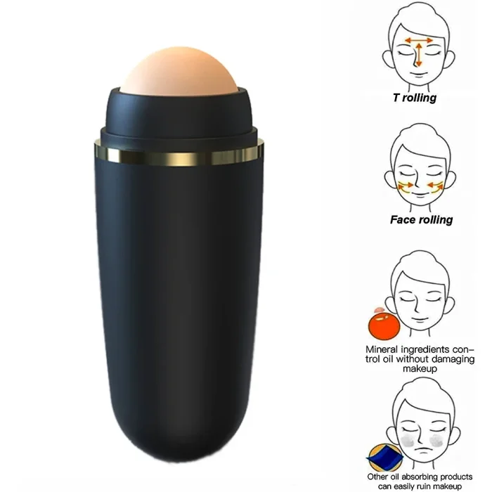 Face Oil Absorbing Roller Natural Volcanic Stone Massage Body Stick Makeup Face Skin Care Tool Facial Pores Cleaning Oil Roller - Image 15