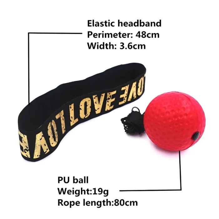 1Pcs MMA Boxing Speed Ball Head-Mounted Pu Punch Sanda Training Hand Eye Reaction Home Sandbag Fitness Equipment Gym Muay Thai - Image 6