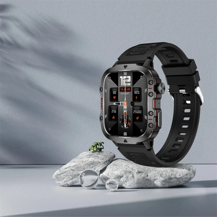 2024 New For Xiaomi Military Smart Watch Men IP68 5ATM Outdoor Sports Fitness Tracker Health Monitor 1.96" BT Call Smartwatch - Image 41