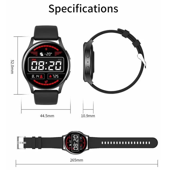 LAXASFIT Watch 6 Smart Watch 1.32 inch 128*160 Bluetooth Call Health Monitoring Alarm Clock Fashion Watch Men Women Holiday Gift - Image 6
