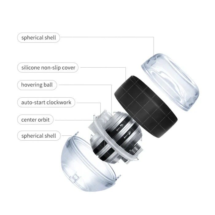 LED Wrist Power Trainer Ball Self-starting Gyro ball Power ball Arm Hand Muscle Force Fitness Exercise Equipment Strengthener - Image 12
