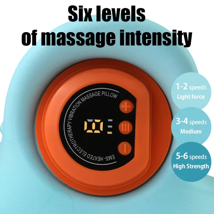 Electric Cervical Massager Neck Stretcher Pulse Traction Heating Pain Relif Chiropractic Traction Head Acupoint Massage Pillow - Image 6