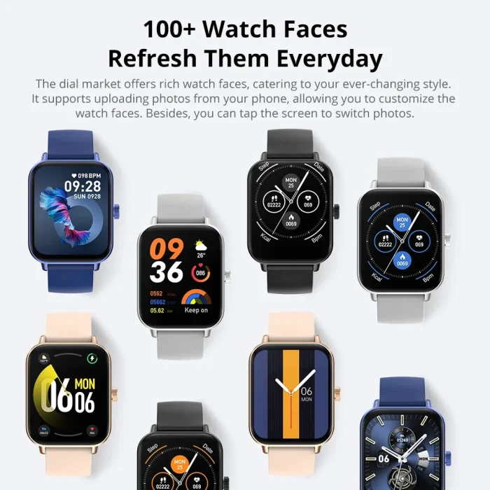 COLMI P81 Voice Calling Smart Watch Ultra 1.9 inch Screen 24H Health Monitor 100+ Sports Modes, Bluetooth Smartwatch Men Women - Image 6