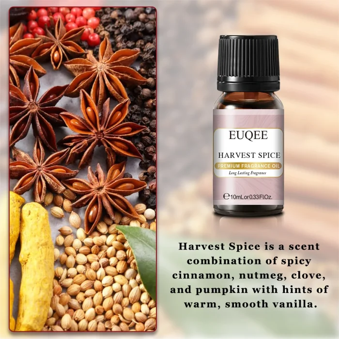 EUQEE 10ML Coconut Vanilla Bubble Gum Fragrance Oil For Making Candle, DIY Soap Coffee Cake Cedarwood Premium Aroma Oils - Image 20