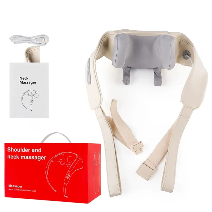 20W Wireless Trapezius Massager Neck And Shoulder Kneading Massager Neck And Back Massager Shawl Neck Cervical masajeador - Image 32