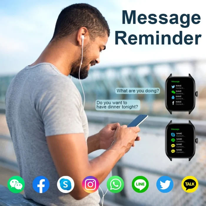 LAXASFIT H9 Smartwatch Dial to Answer Calls Calorie Tracking Heart Rate Blood Oxygen Monitoring Bluetooth Smart Watch - Image 4