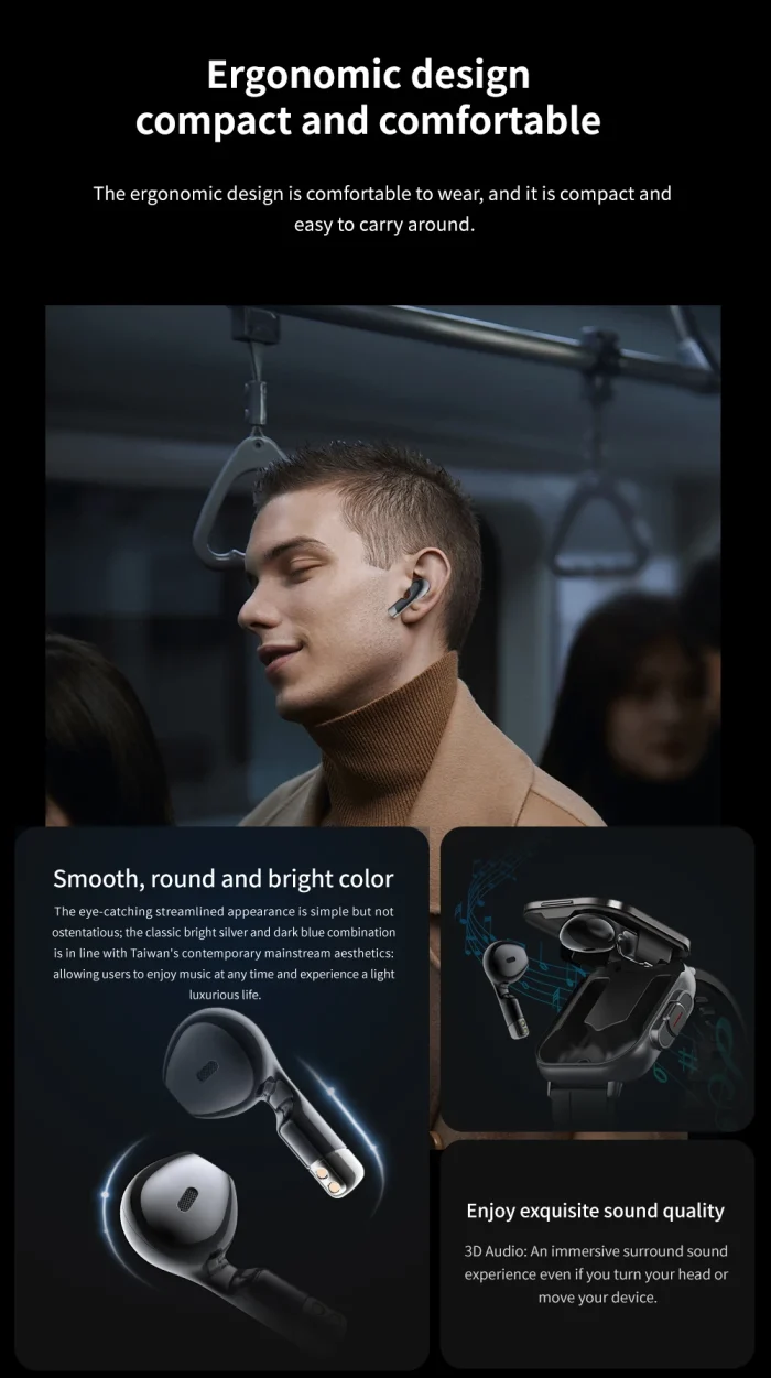 GPS Smart Watch TWS 2-in-1 Headset Bluetooth Call Heart Rate Blood Pressure Health Monitoring Headphones Play Music Smartwatch - Image 19