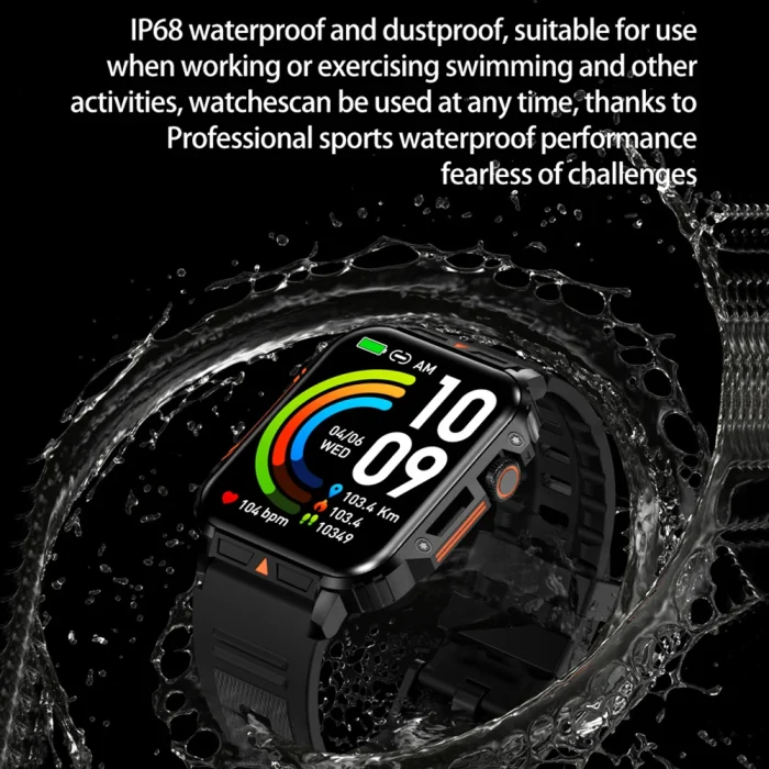 2024 New Smart Watch Men 1.95 Inches Bluetooth Call IP68 Waterproof Sport Mode Health monitoring Smartwatches For Huawei Xiaomi - Image 5