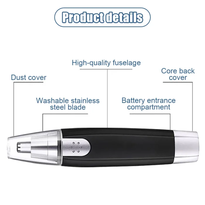 Electric Nose Hair Trimmer Ear Face Eyebrow Hair Clean Trimmer House Home Men Women Nose Hair Nose Remover Face Care Kit Tools - Image 19