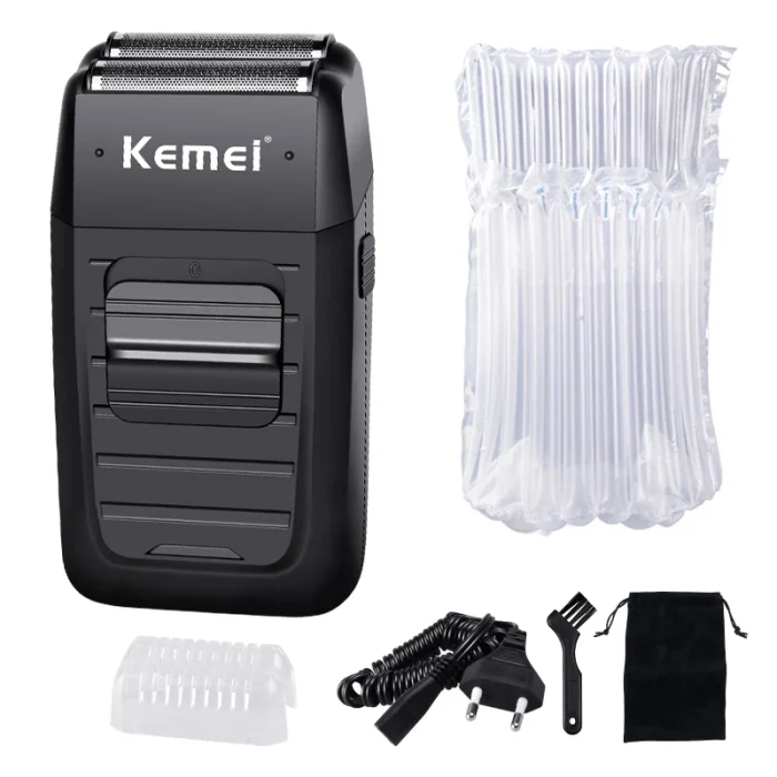 Kemei Rechargeable Cordless Shaver for Men Twin Blade Reciprocating Beard Razor Face Care Multifunction Strong Trimmer KM-1102 - Image 8