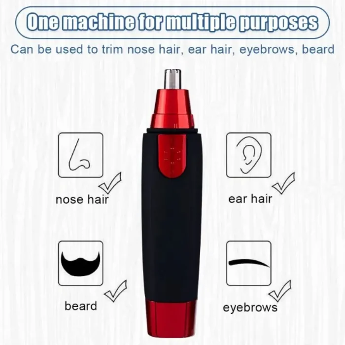 Electric Nose Hair Trimmer Ear Face Eyebrow Hair Clean Trimmer House Home Men Women Nose Hair Nose Remover Face Care Kit Tools - Image 2