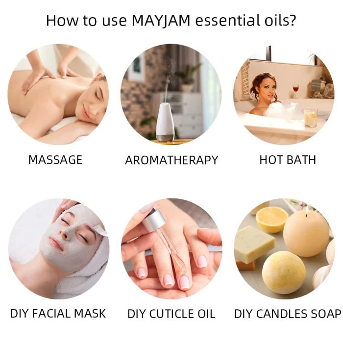 100ml Essential Oils For Humidifier Aromatic Diffuser Lavender Eucalyptus Rose Ginger Lemongrass Fragrance Oil Making Candles - Image 39
