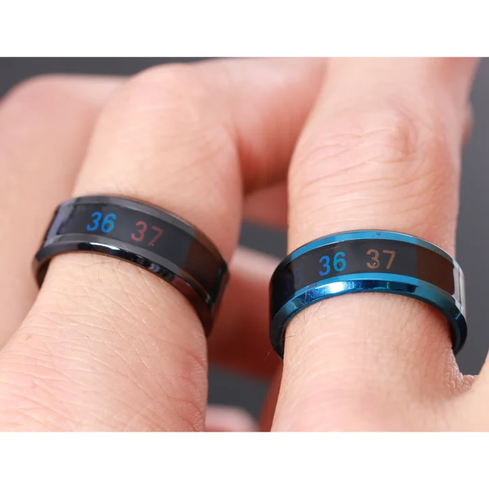 Temperature Ring Titanium Steel Mood Emotion Feeling Intelligent Temperature Sensitive Ring for Women Men Waterproof Jewelry - Image 15
