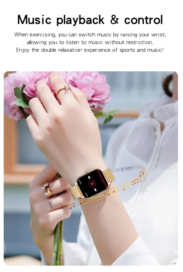 2024 Smart Watch Android Phone 1.44'' Inch Color Screen Bluetooth Call Blood Oxygen/Pressure Monitoring Smart Watch Women Men - Image 16
