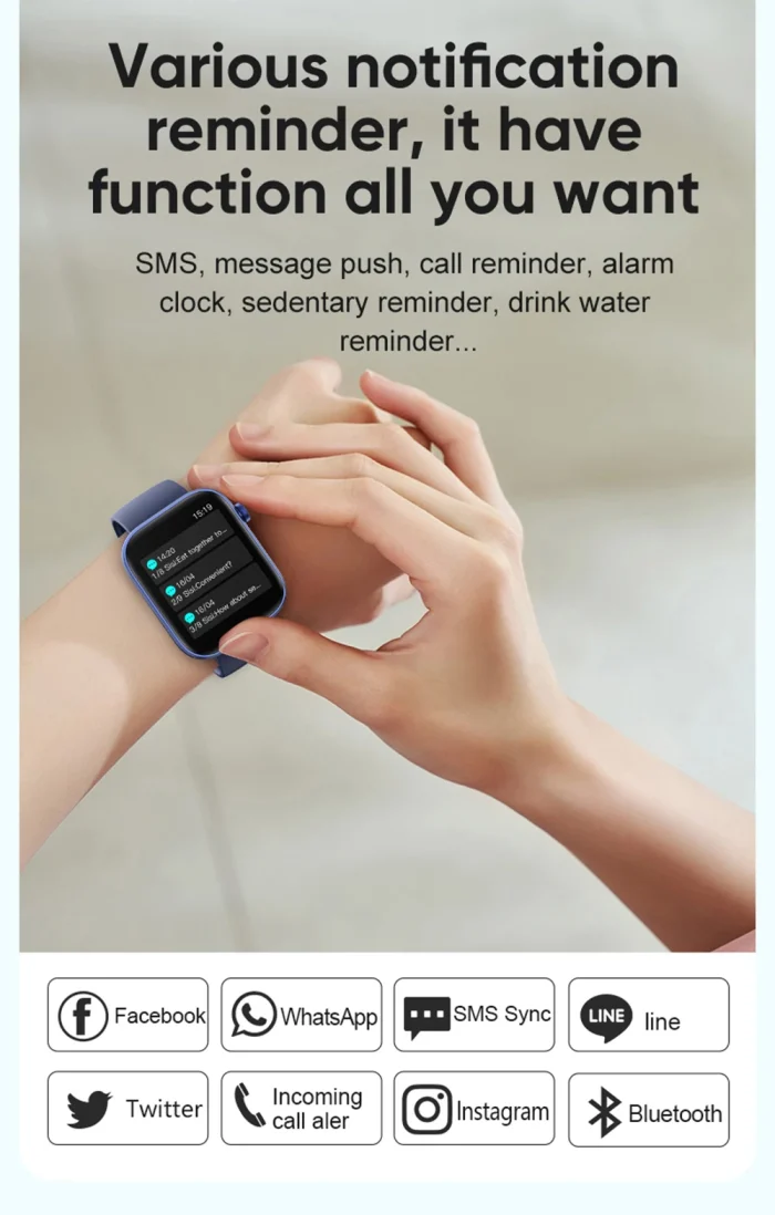COLMI P71 Voice Calling Smartwatch Men Health Monitoring IP68 Waterproof Smart Notifications Voice Assistant Smart Watch Women - Image 15