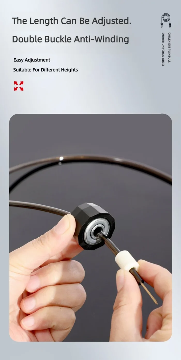 The New Jump Rope Steel Wire Skipping Exercise Adjustable Jumping Fitness Workout Training Home Sport Equipment Tangle-Free - Image 15