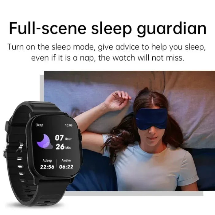 LAXASFIT T900Ultra Smartwatch Bluetooth Talk Smartwatch Message Alert Heart Rate Monitor Sports Watch for Android IOS Men Women - Image 6