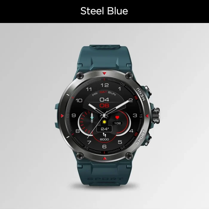 Zeblaze Stratos 2 GPS Smart Watch AMOLED Display 24h Health Monitor 5 ATM Long Battery Life Smartwatch for Men - Image 7