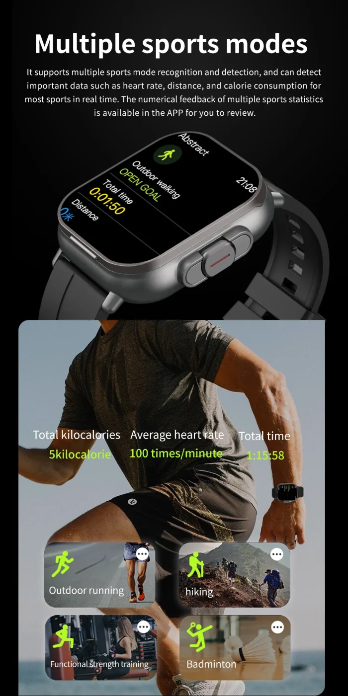 GPS Smart Watch TWS 2-in-1 Headset Bluetooth Call Heart Rate Blood Pressure Health Monitoring Headphones Play Music Smartwatch - Image 24