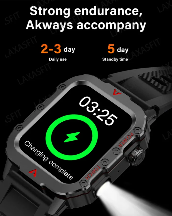 LAXASFIT 2024 New LED Men's Smartwatch Bluetooth Talking Smartwatch Multi Sport Mode Health Monitoring Smart Watch - Image 20
