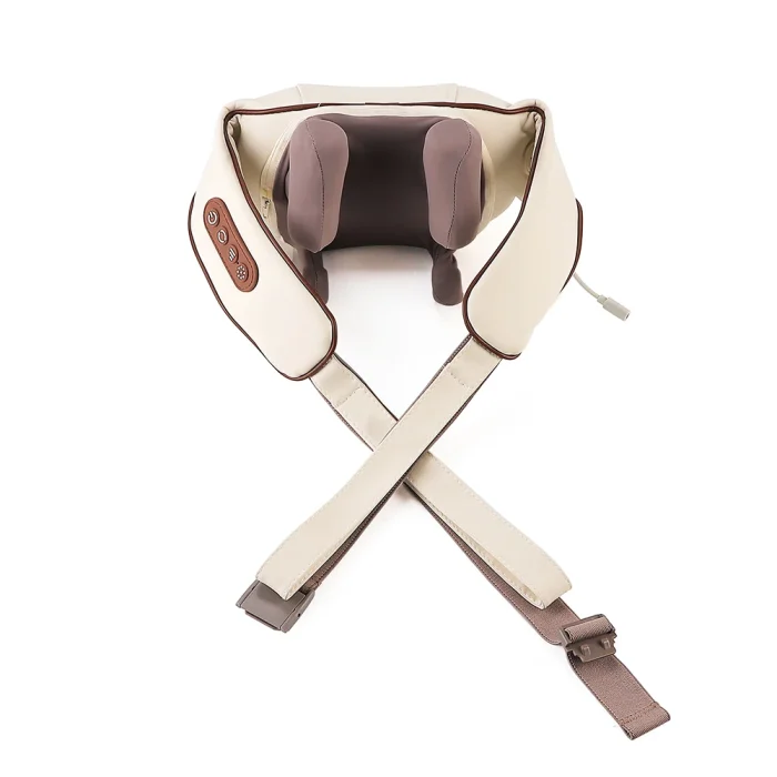 Electric Neck And Back Massager Wireless Trapezius Massager Kneading Massage Pillow Cervical Back Muscle Relaxing Massage Shawl - Image 7
