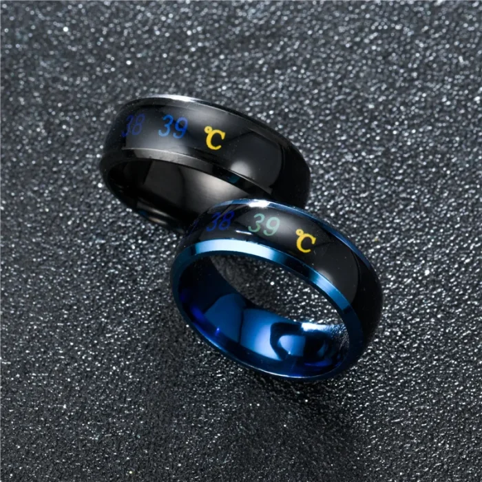 Temperature Ring Titanium Steel Mood Emotion Feeling Intelligent Temperature Sensitive Ring for Women Men Waterproof Jewelry - Image 14