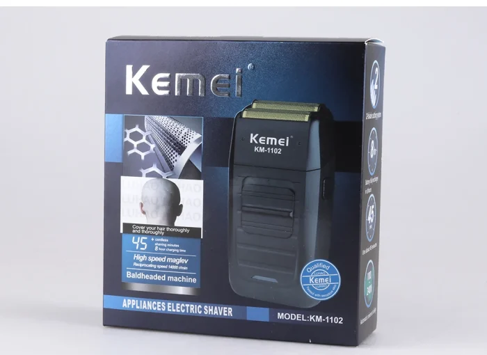 Kemei Rechargeable Cordless Shaver for Men Twin Blade Reciprocating Beard Razor Face Care Multifunction Strong Trimmer KM-1102 - Image 18