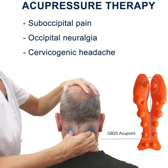 Neck and Shoulder Relaxer with Upper Back Massage Point, Cervical Traction Device Neck Stretcher for TMJ Pain Relief and Spine - Image 16