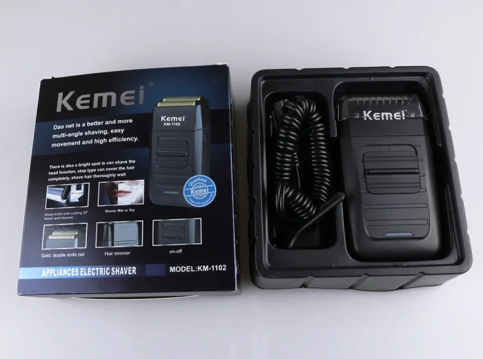 Kemei Rechargeable Cordless Shaver for Men Twin Blade Reciprocating Beard Razor Face Care Multifunction Strong Trimmer KM-1102 - Image 17