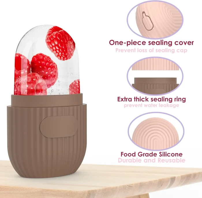 Ice Cube Roller Massager for Face Eyes Naturally Conditioning and Skin Care De-Puff Eye Bags Reusable Massage Silicone Ice Mold - Image 15