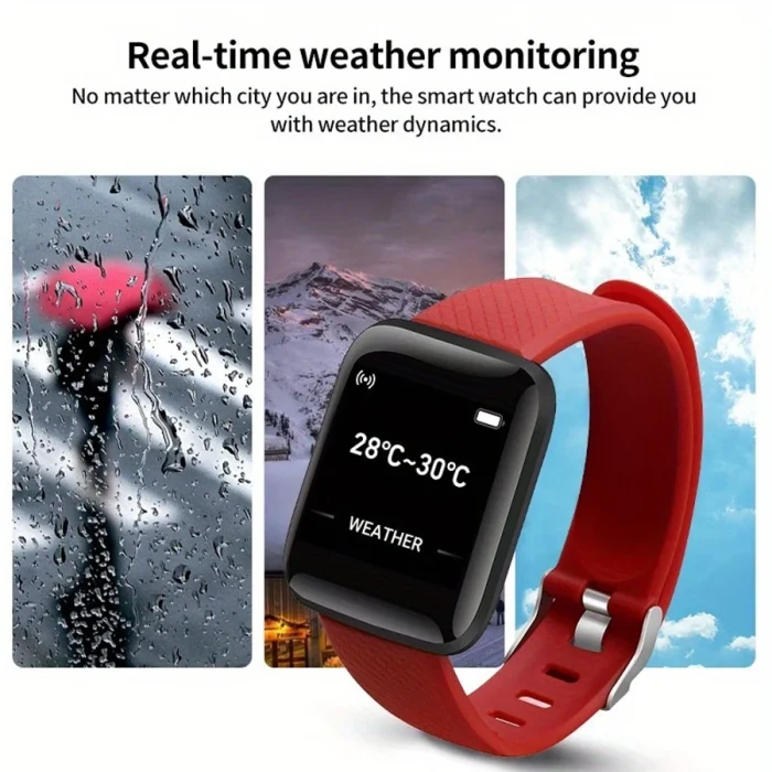 Smart Watches Weather Music Player Message Heart Rate Monitor Fitness Bracelet Men Gift Woman Smartwatch For IOS Android D13 116 - Image 3