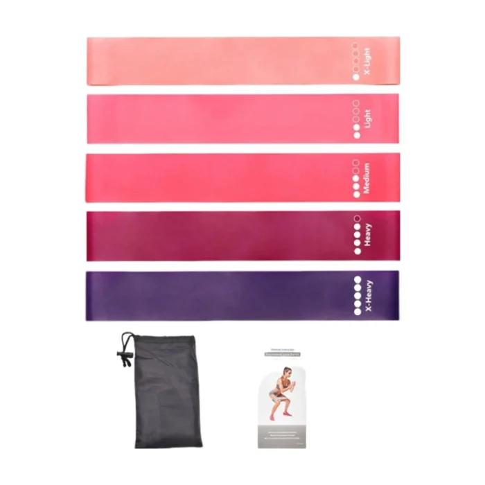 7Pcs Tpe Resistance Bands Fitness Set Rubber Loop Strength Training Workout Expander Yoga Gym Equipment Elastic Portable Pilates - Image 9