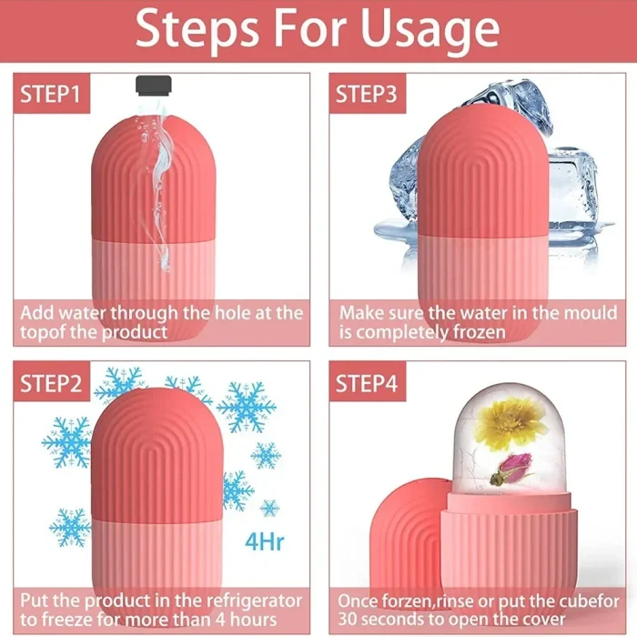 Ice Facial Roller Skin Care Beauty Lifting Contouring Tools Ice Cube Trays Ice Globe Balls Face Massager Skin Care Tool - Image 20