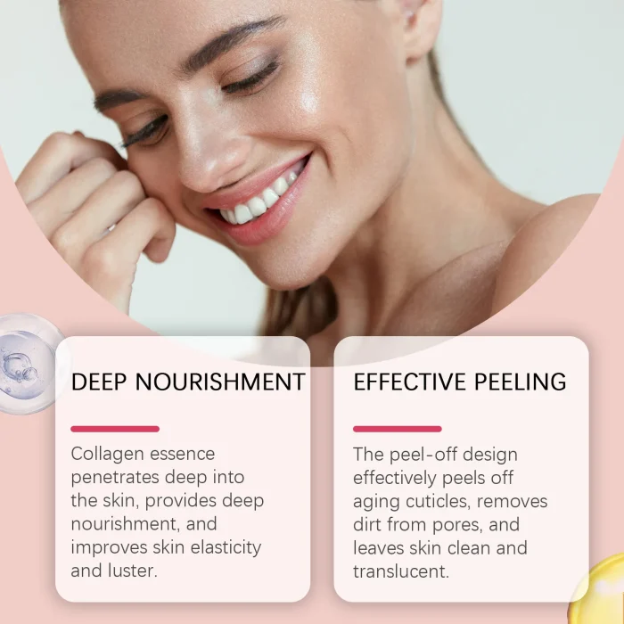 Collagen Overnight Wrapping Mask Fade Fine Lines Firming Deep Hydrating Replenishment Shrink Pores Brightening Korean Skin Care - Image 23