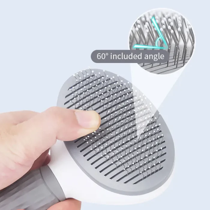 Pet Hair Brush Cat/Dog Comb Grooming Care Cleaning Needle Brush Stainless Steel Comb Long Hair Pets Dogs Cats Accessories - Image 4