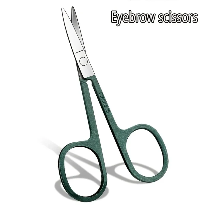New 6 Pcs Portable Luxury Manicure Sets Pedicure Kits Bright Black Nail Clipper Set Personal Care Tools Eyebrow Scissors - Image 5