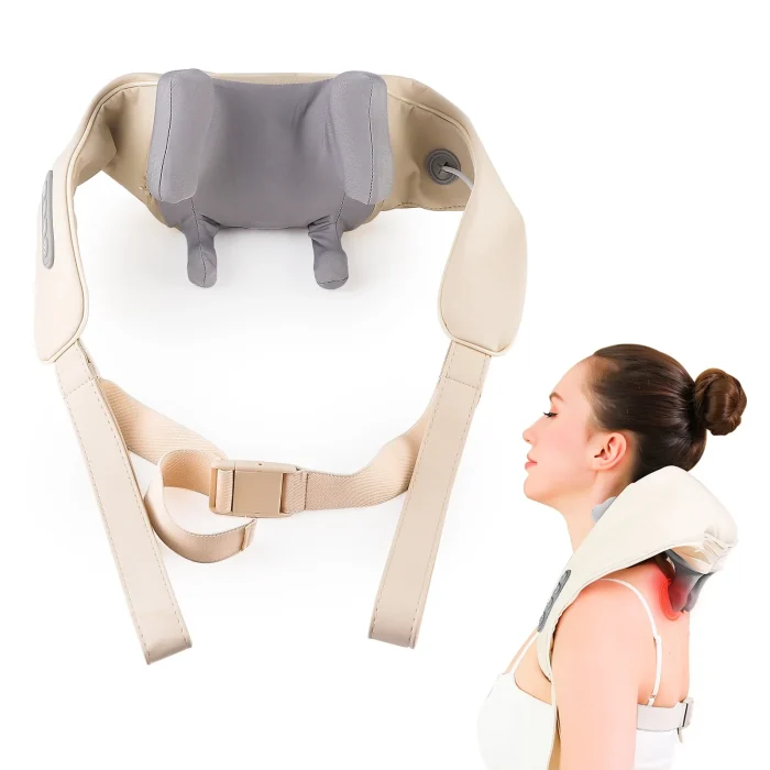 20W Wireless Trapezius Massager Neck And Shoulder Kneading Massager Neck And Back Massager Shawl Neck Cervical masajeador - Image 29