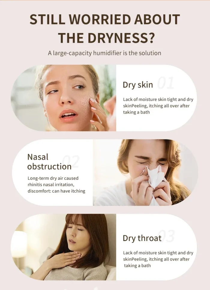 Xiaomi 2000ML USB Air Humidifier Double Spray Port Essential Oil Aromatherapy Humificador Cool Mist Maker Fogger Purify for Home - Image 13