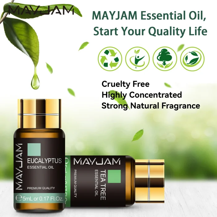 MAYJAM Pure Natural Essential Oils 20pcs Kits Gift Box Sandalwood Lemongrass Lavender Bergamot Eucalyptus Rosemary For Diffuser - Image 9