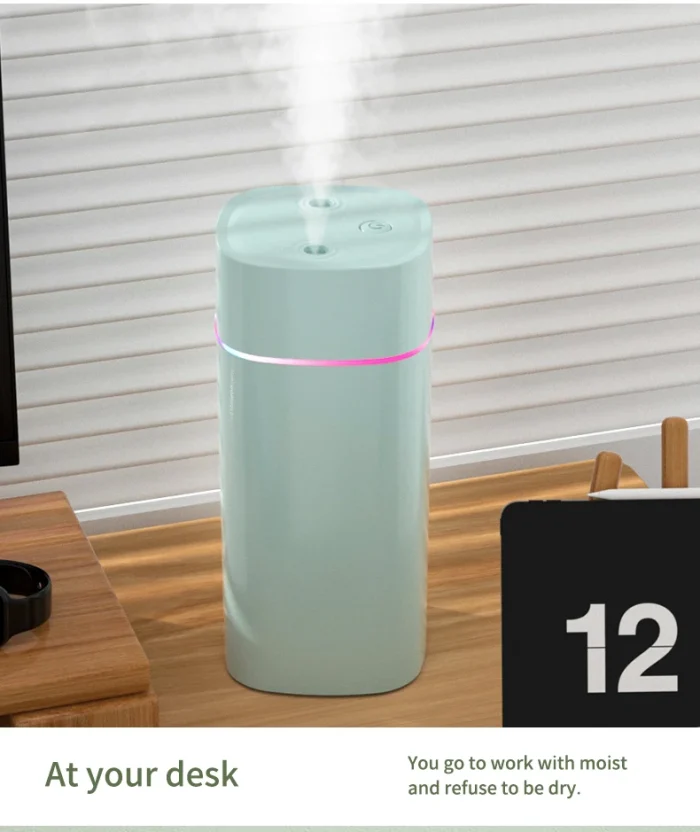 USB Air Humidifier Double Spray Port Essential Oil 600ml Aromatherapy Humificador Cool Mist Maker Fogger Purify for Home Office - Image 21