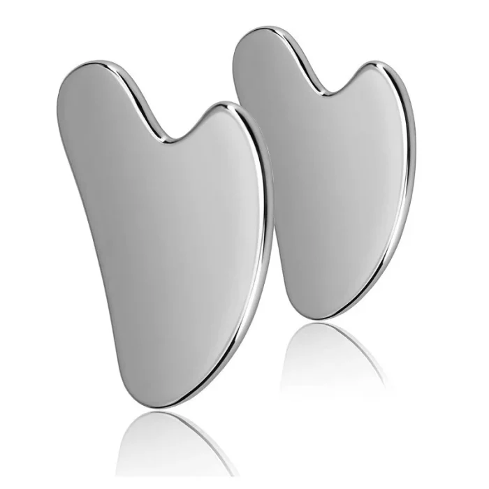 1Pcs Stainless Steel Gua Sha Scraper Massager For Face Neck Body Guasha Massage Tool Facial Skin Care Guasha Board Face Massager - Image 8